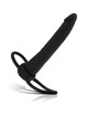 mythology - cobi onyx anal dildo with cock and testicle ring 13 silicone cm