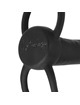 mythology - cobi onyx anal dildo with cock and testicle ring 13 silicone cm