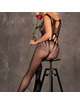 Livco corsetti fashion - amahil bodystocking crotchless negro talla Única
