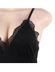 subblime - teddy detalle encaje floral negro l/xl