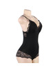 subblime - black floral lace detail teddy l/xl