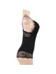 Subblime - black floral lace detail teddy s/m