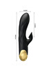 pretty love - black rechargeable gold plated luxury vibrator