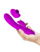 Pretty love - regina rechargeable vibrator-sucker purple