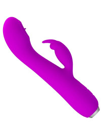 pretty love - rachel rechargeable vibrator with purple sucker