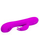 pretty love - rachel vibrador recargable con succionador morado