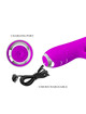 pretty love - rachel vibrador recargable con succionador morado
