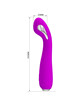 Vibrador Pretty Love Hector com Eletrochoque e Recarregável Roxo
