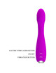 pretty love - hector vibrador electroshock recargable impermeable morado