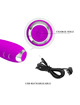 pretty love - hector vibrador electroshock recargable impermeable morado