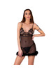 livco corsetti fashion - zerunam set babydoll + black thong