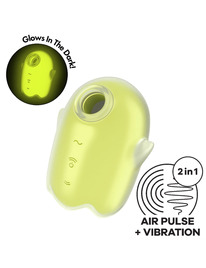 satisfyer - glowing ghost air pulse vibrator yellow