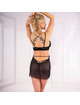 livco corsetti fashion - orana oazza set babydoll + thong black