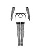 livco corsetti fashion - nemalia set garter + stockings + gloves black