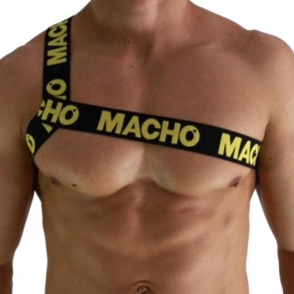 macho - roman harness white s/m