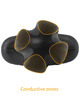 Electrastim - tartarus anal plug quadripolar silicone black