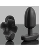 Plug Anal Electrastim Tartarus Quadripolar Preto