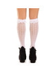 Leg avenue - knee-high socks with ruffles black