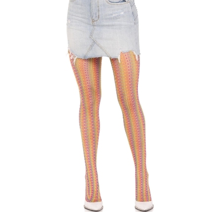 leg avenue - multicolor crochet stockings