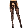 leg avenue - lace garter stockings black