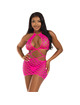Leg avenue - mini dress with openings black one size