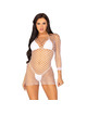 Mini Vestido Leg Avenue Manga Comprida Branco