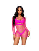 Mini Vestido Leg Avenue Manga Comprida Branco