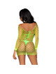 Mini Vestido Leg Avenue Manga Comprida Branco