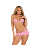 leg avenue - three pieces diamonds set pink s/m