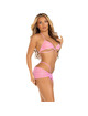 leg avenue - three pieces diamonds set pink s/m