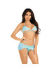 leg avenue - three pieces diamonds set pink s/m