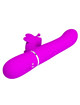 pretty love - vibrador rabbit multifunciÓn 4 en 1 mariposa fucsia