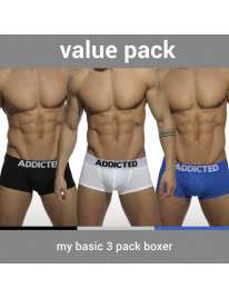 Pack 3 Boxer Shorts Addicted My Basic Boxer 500088