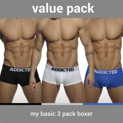 Pack 3 Boxer Shorts Addicted My Basic Boxer 500088
