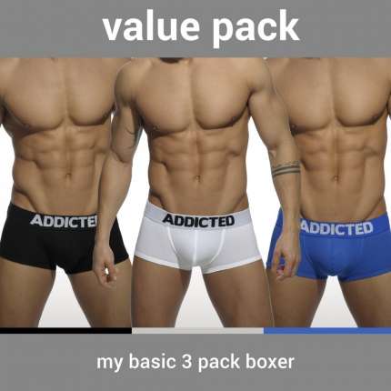 Pack 3 Boxers Addicted My Basic,500088