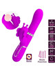 pretty love - vibrador rabbit multifunciÓn 4 en 1 mariposa fucsia