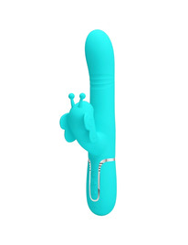 Vibrador Rabbit Pretty Love Borboleta Turquesa