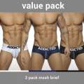 Pack Of 3 Briefs Addicted Mesh Brief Push Up