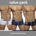 Pack 3 Boxer Shorts Addicted Mesh Boxer Push Up