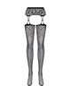 obsessive - s206 garter sotckins black s/m/l