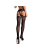 obsessive - s206 garter sotckins black s/m/l