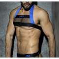 Harness Addicted Fetish Mesh Azul