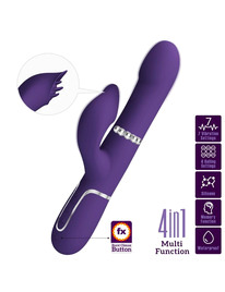 Vibrador Rabbit Pretty Love Zalin Roxo
