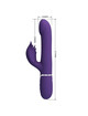 Pretty love - zalin rabbit vibrator pearls 4 in 1 purple