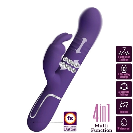 Vibrador Rabbit Pretty Love Coale Roxo