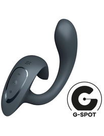 satisfyer - g for goddess 1 vibrador rabbit gris oscuro