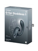 satisfyer - g for goddess 1 vibrador rabbit gris oscuro