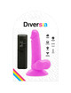 diversia - flexible vibrating dildo purple 17 cm -o- 3.3 cm