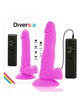 diversia - flexible vibrating dildo purple 18 cm -o- 4 cm