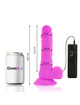 diversia - flexible vibrating dildo purple 20.5 cm -o- 4.2 cm